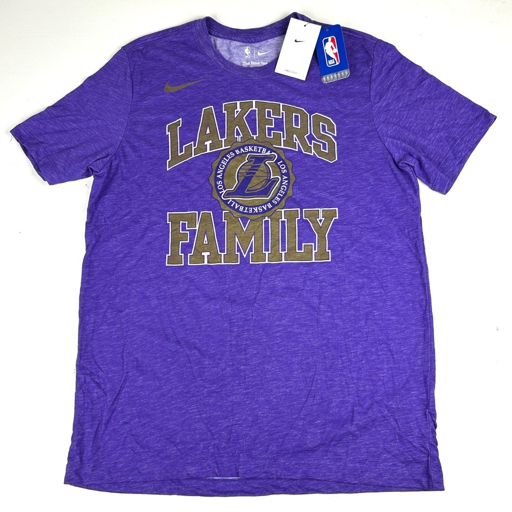 Nike Tee NBA Licensed Los Angeles Lakers Family T-Shirt sz LARGE Brand New